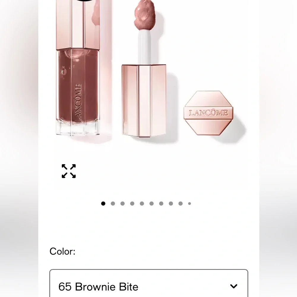 Lancome juicyldole treat oily Lip Gloss - shade 65 brownie Bite